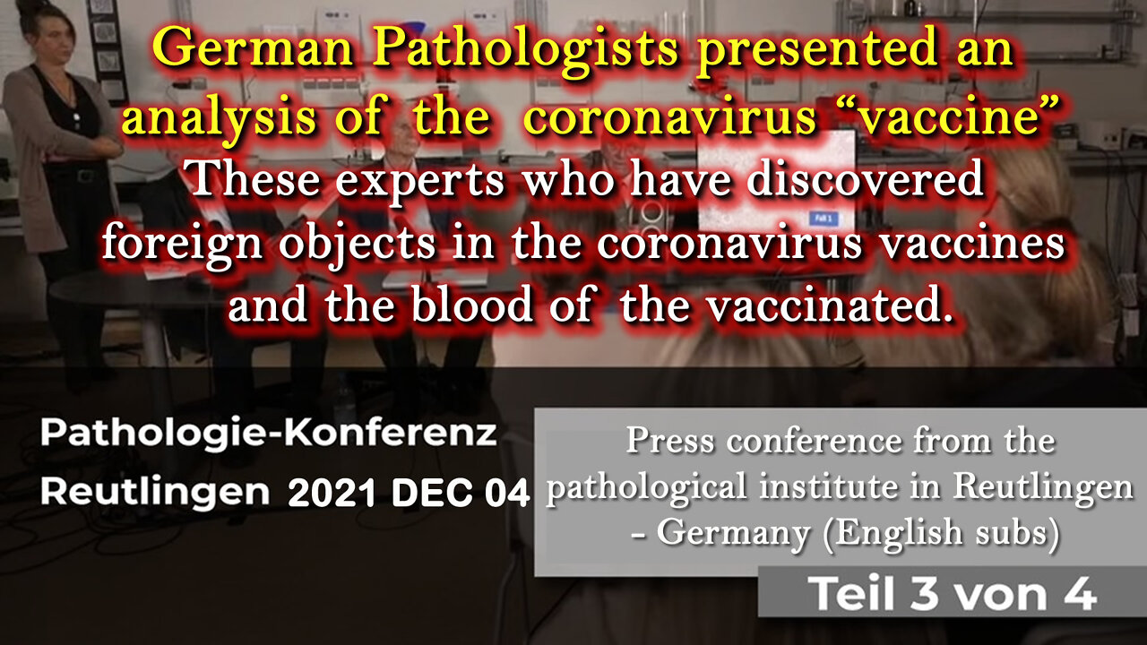 2021 DEC 04 Press conference from the pathological institute in Reutlingen - Germany (English subs)