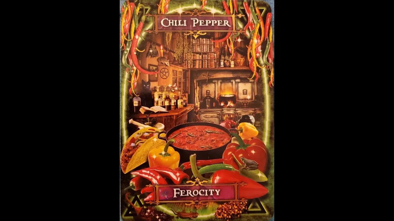#10 Witches' Kitchen Oracle Cards Chili Pepper
