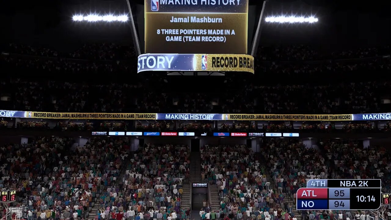 Monster Mash gets a standing ovation after breaking a franchise record! #NBA2K24 #QuickPlay #KobeEra