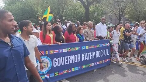 West Indian Caribbean Parade Eastern Parkway Kathy Hochul NYC Mayor Eric Adams Office 2023 9/4/23