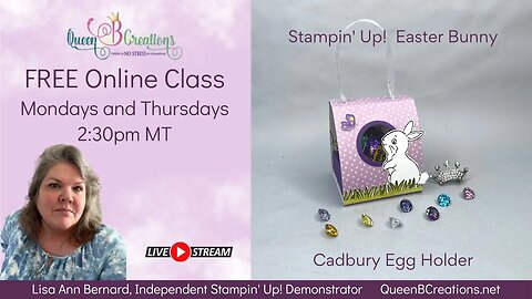 👑 Stampin' Up! Easter Bunny bundle - Cadbury Egg Treat Holder