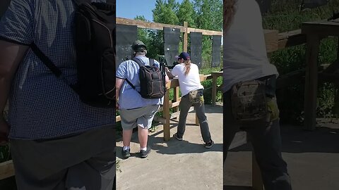 D.J. Playnice shooting AR 15