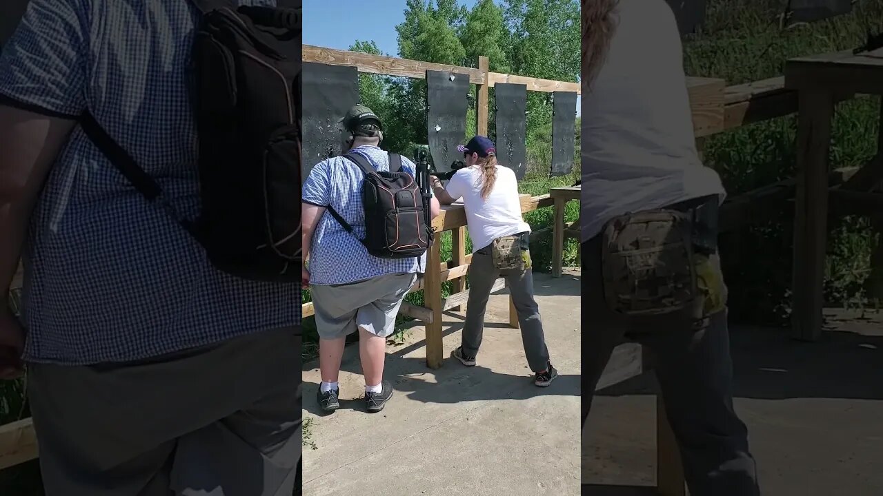 D.J. Playnice shooting AR 15