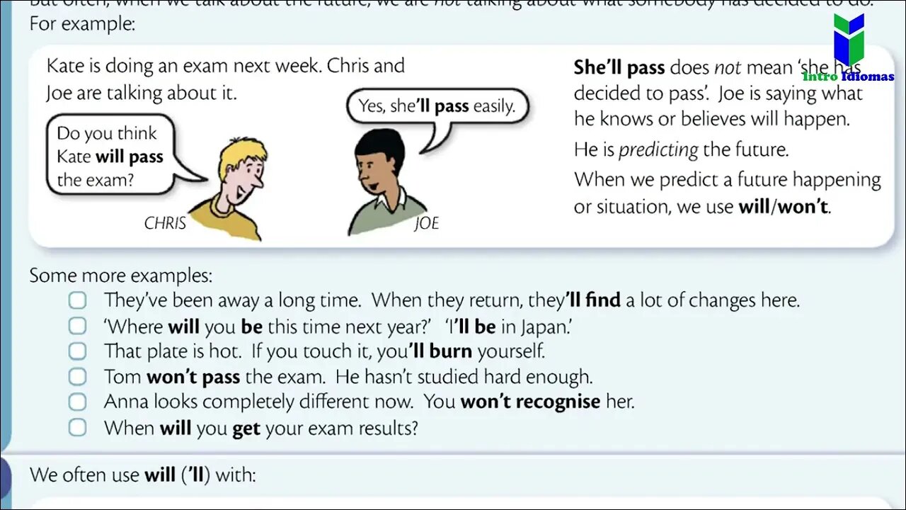 021 - 022 - English Grammar in Use - Units 21 - 22 - WILL SHALL Intermediate