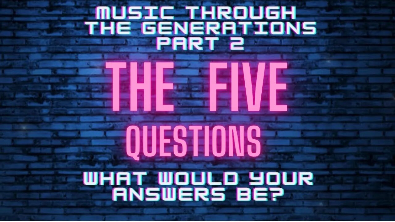 The 5 Music Questions