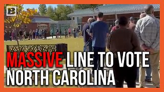 Massive Line Appears for Early Voting In Apex, North Carolina