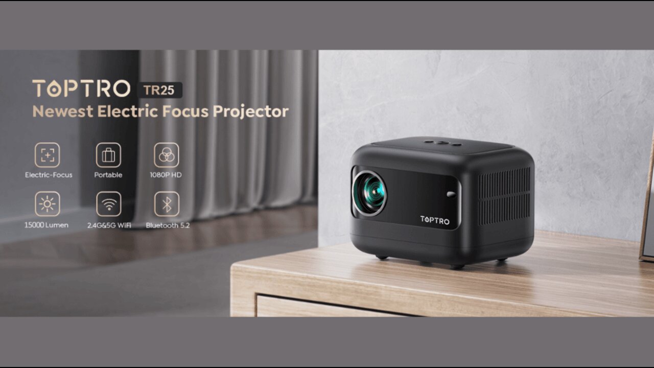 Mini Projector with 5G WiFi and Bluetooth