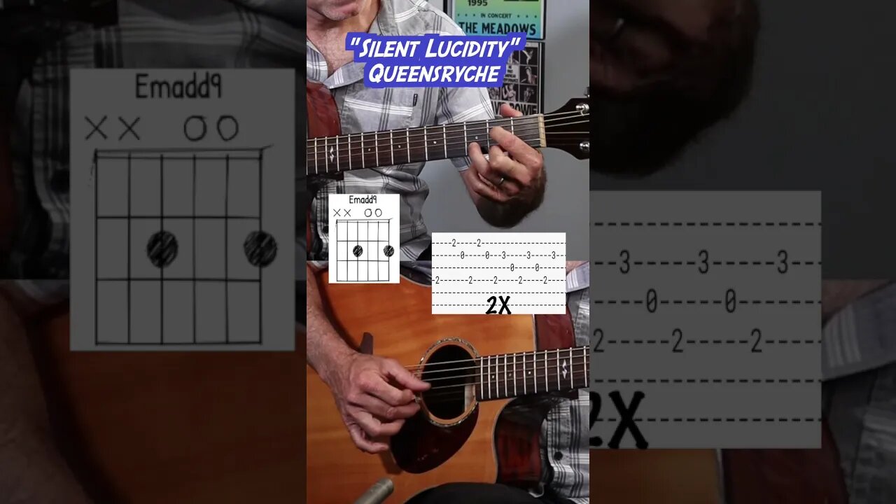 The beautiful guitar intro to silent lucidity by Queensryche #shorts