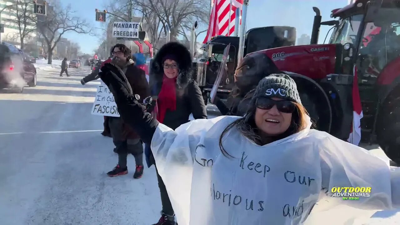 Winnipeg MB CA Freedom Convoy 2022 #FreedomConvoy2022