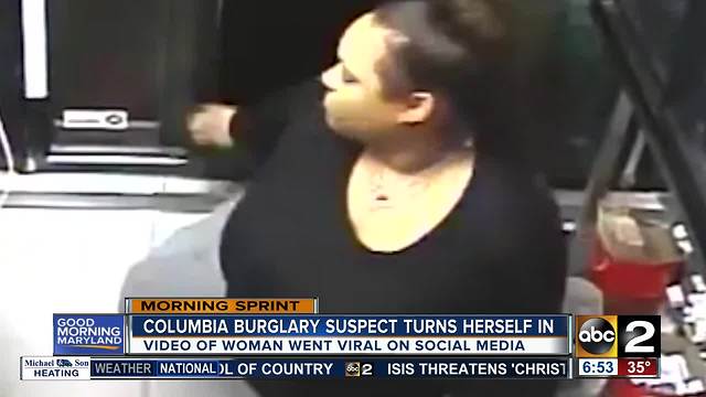 'Hamburgler' turns self in after video of her breaking into McDonald's goes viral