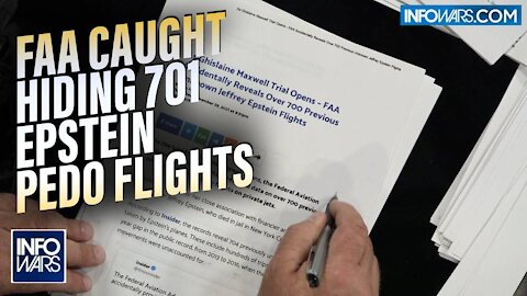 FAA Caught Hiding 701 Epstein Pedo Flights