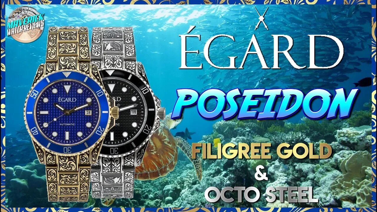 Totally Engraved! | Égard Poseidon Filigree Gold & Octo Steel 100m Automatic Unbox & Review