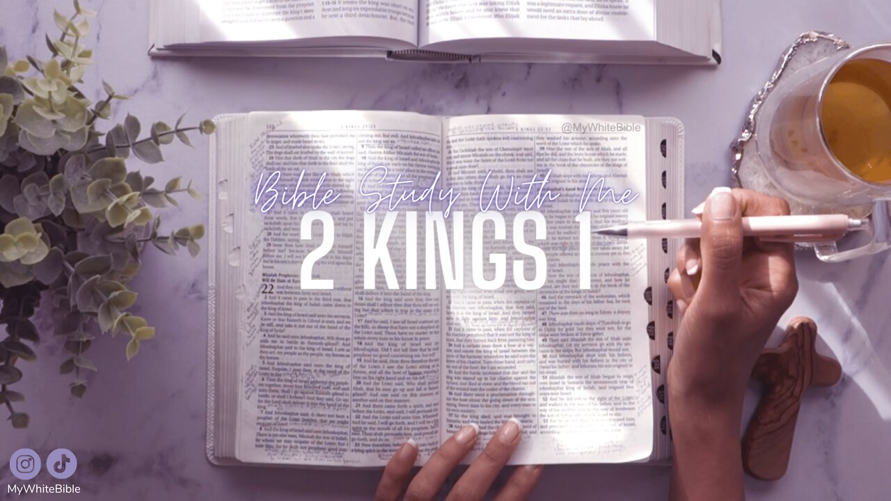 Bible Study Lessons | Bible Study 2 Kings Chapter 1 | Study the Bible With Me