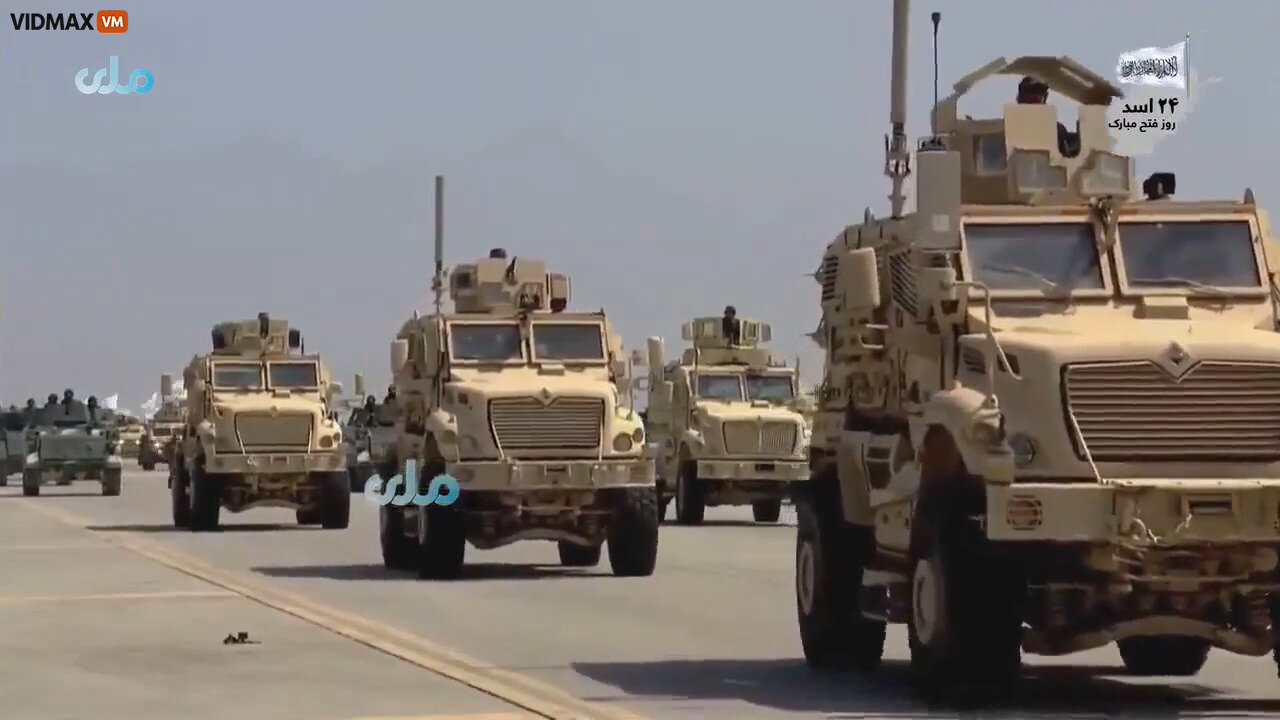 Taliban Parade At Bagram Airbase With Some Of The $85 Billion In American Military Equipment