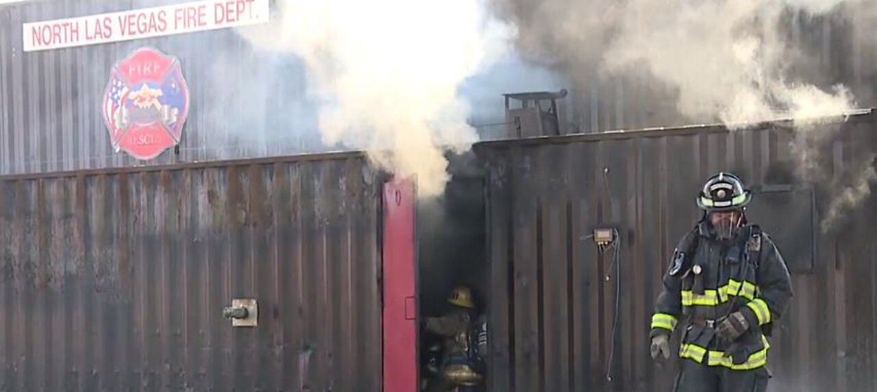 NLV Fire Department hosts aggressive fire control training