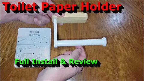 Toilet Paper Holder - Full Install & Review - Nice Holder