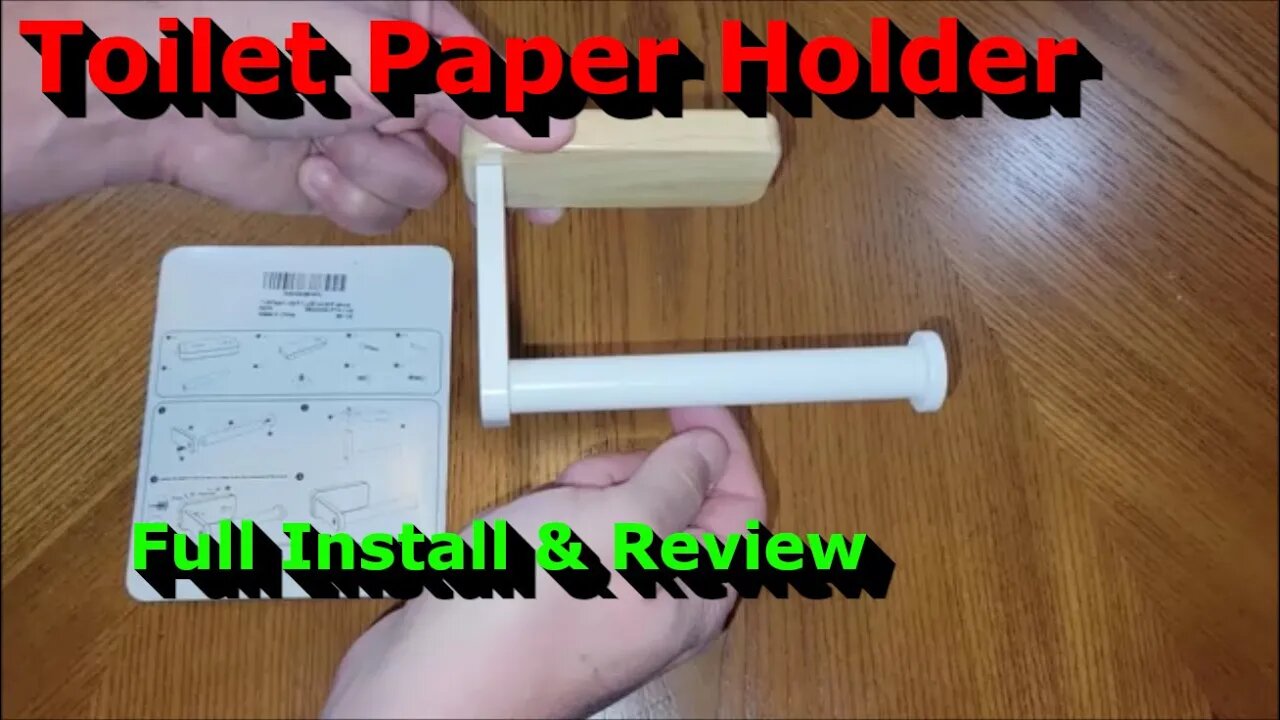 Toilet Paper Holder - Full Install & Review - Nice Holder