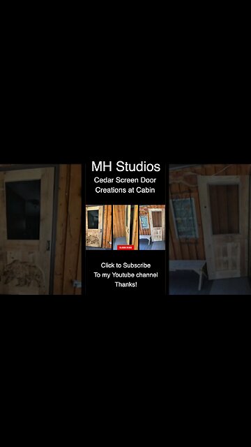 Cedar Screen Door Creations at Cabin #Shorts
