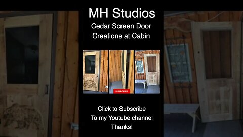 Cedar Screen Door Creations at Cabin #Shorts