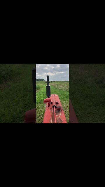Farmall H mowing on the Grumpy farmstead.