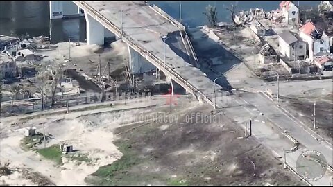 Antonov bridge, the A their transports were hit by FPV drones.FU finally fled, but