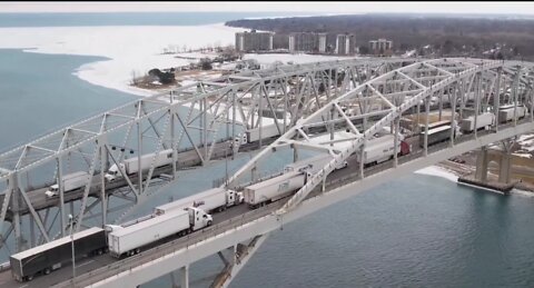 Canada's truckers take over the borders (Update 10/02/2022) Les camionneurs Canadiens envahissent les frontières