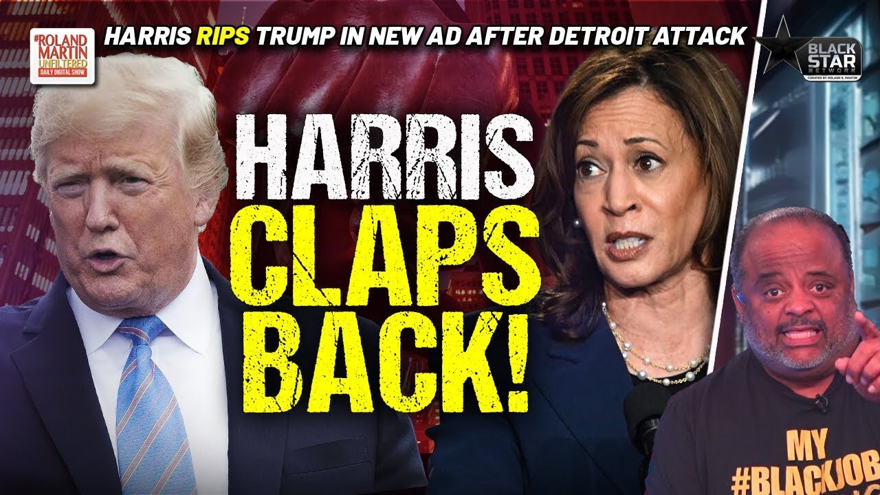 Harris CLAPS BACK After Trump TRASHES Detroit | Roland Martin