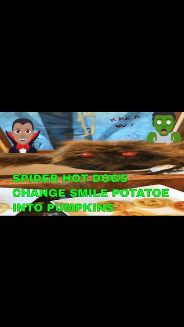 Halloween Food Ideas Spider Hot Dogs, Potato pumpkins