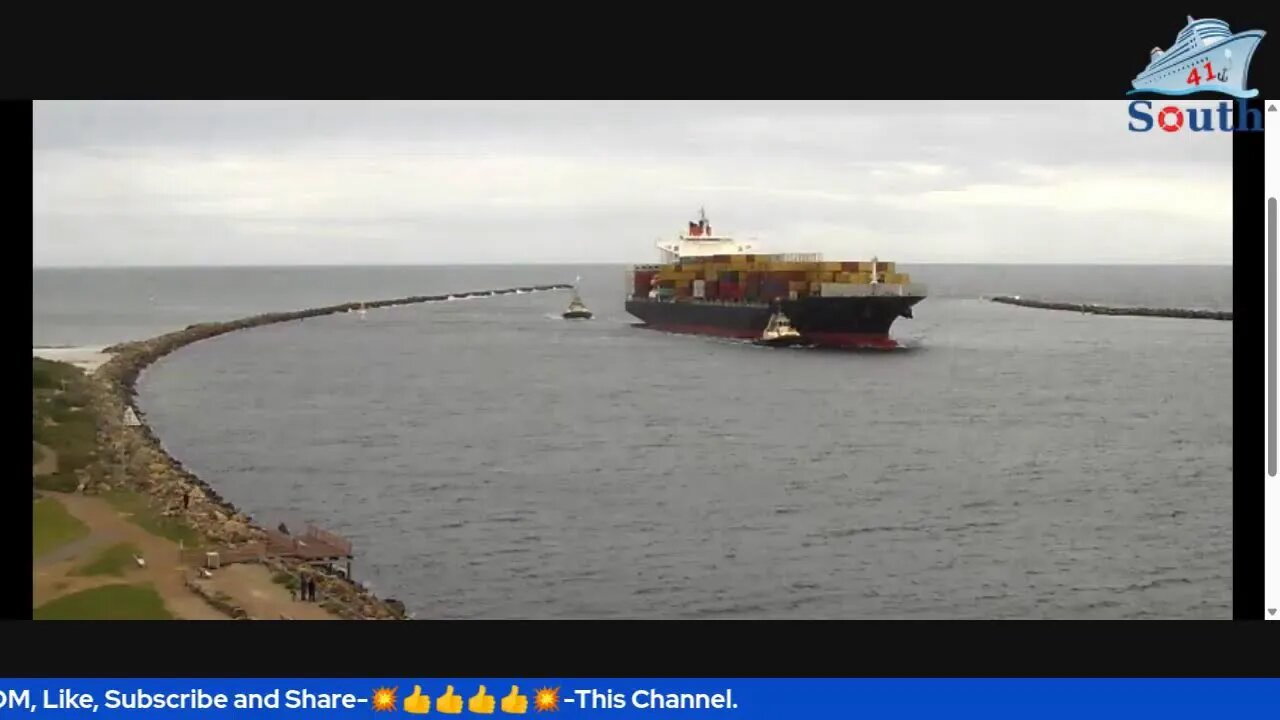 Port Adelaide Outer Harbour. Mv CALI Inbound. 17/06/2023.