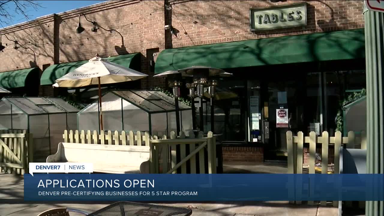 Denver businesses submit applications for 5 Star program, hope to increase capacity