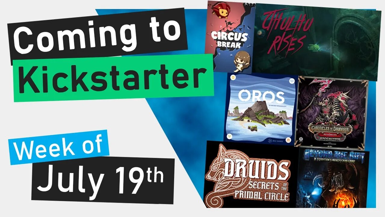 📅Kickstarter Boardgames | Oros, Chronicles Of Drunagor Age Of Darkness Apocalypse, Perdition's Mouth