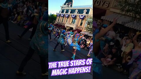 Magic Happens opening dance troupe #magichappens #disneyland #mainstreet #parade