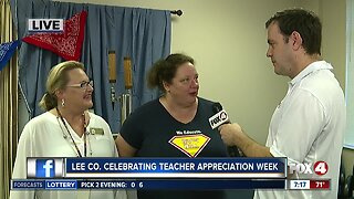 Lee County celebrating Teacher Appreciation Week - 7am live report