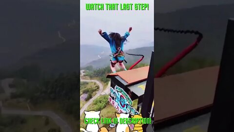 Watch That Last Step! Amazing Comps #Shorts #YoutubeShorts #ExtremeSports #Bungy #Bungee #BungeeJump