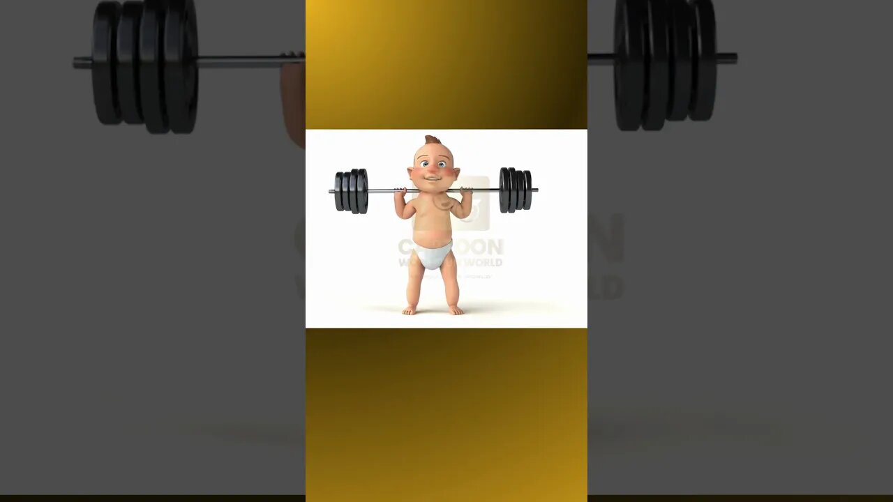 Baby 3d Weights Gym Fitness Fun #cartoon #kids #viral #trendingshorts #shortsvideo #shortsyoutube