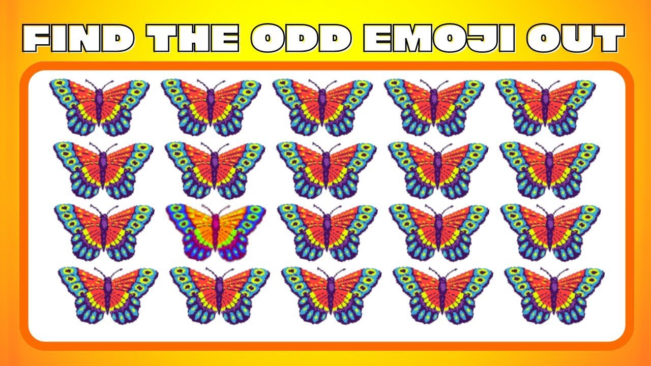 How Good Are Your Eyes | Find The Hidden Odd Emoji