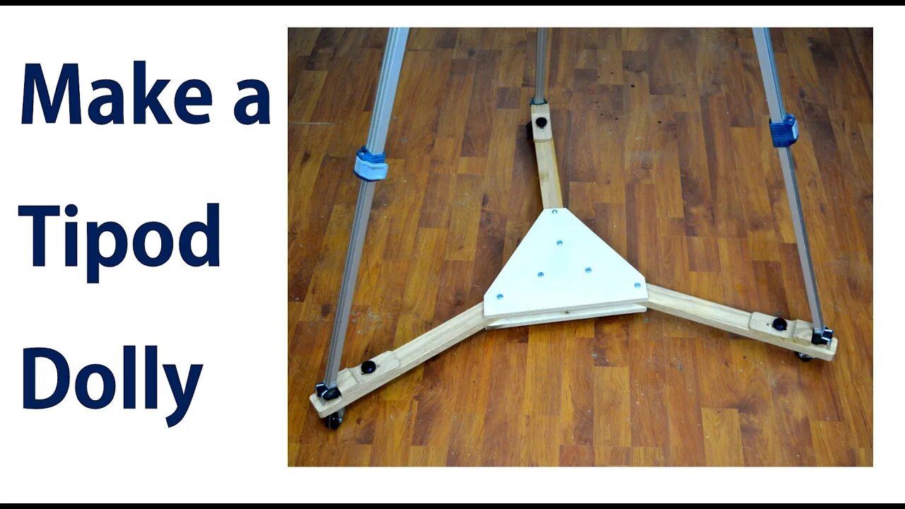 How to Make a Tripod Dolly / Tripod Wheels