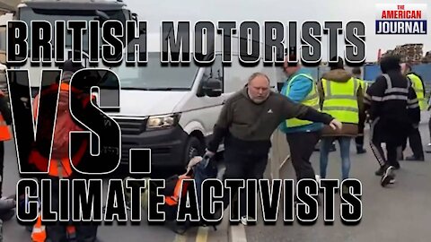 British Drivers Drag Climate Change Activists Off The Road To Get To Work -