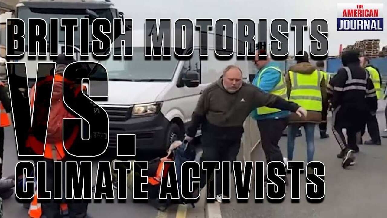 British Drivers Drag Climate Change Activists Off The Road To Get To Work -