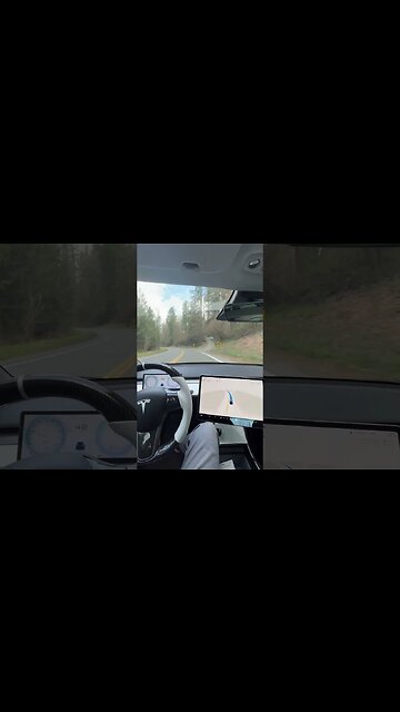 Tesla FSD V11 does good with speed control on curves