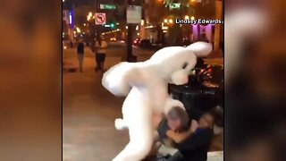 Person in Easter bunny suit involved in Orlando fight