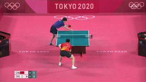 Fan Zhendong vs Lin Yun Ju SF Tokyo 2020 Olympic Highlights 3