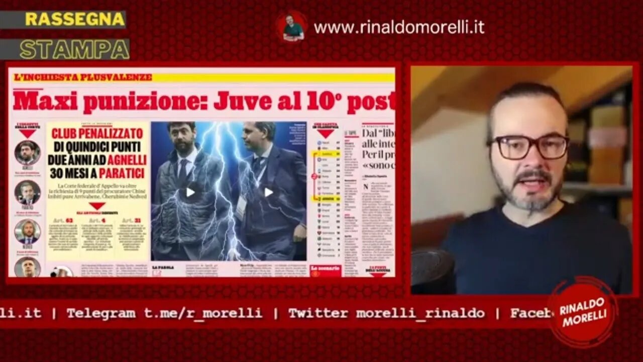 Rassegna Stampa 21.01.2023 #245 - Stangata JUVENTUS: -15! Milan: Skriniar via, rossoneri spuntati