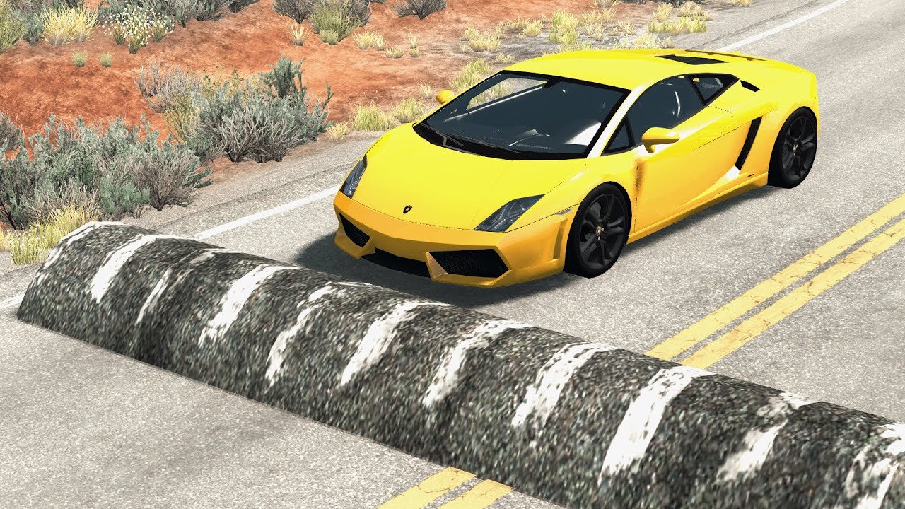 Cars vs Massive Speed Bumps #3 – BeamNG.Drive