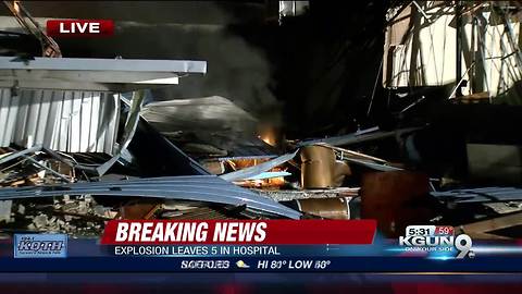 5 hospitalized in southside explosion, fire