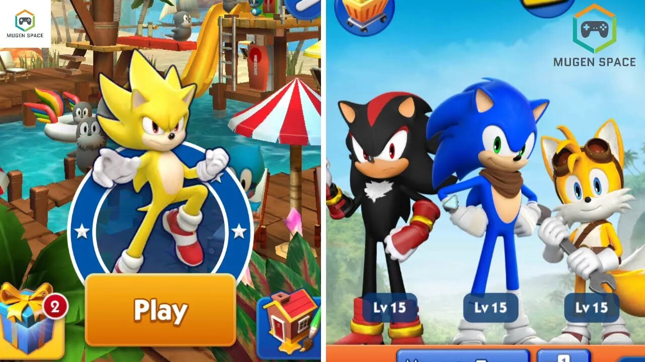 Sonic Dash VS Sonic Dash 2 Sonic Boom I Movie Super Sonic VS Sonic Team