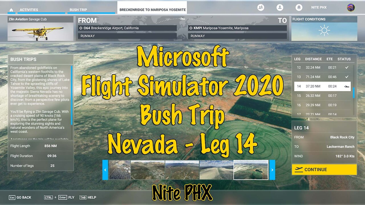 MSFS2020 Multiplayer Bush Trip Nevada Leg 14