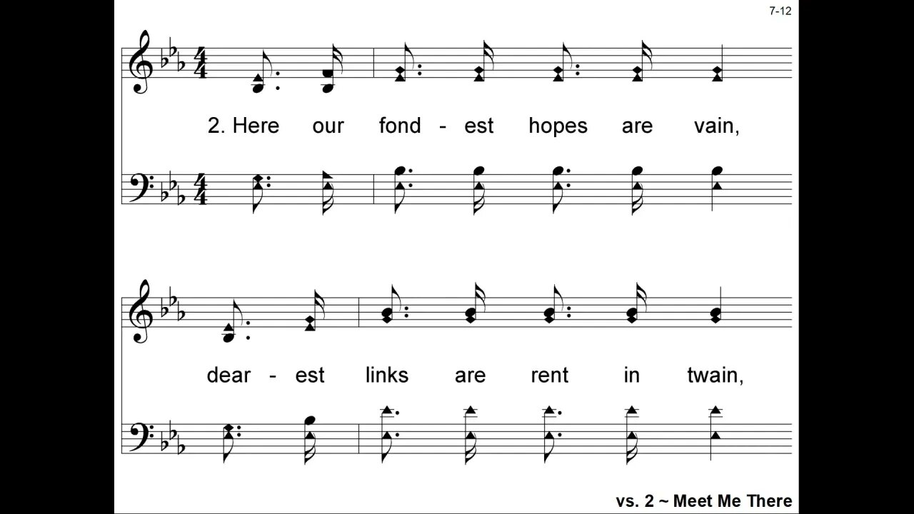 Meet Me There | FWBC Hymn With Lyrics