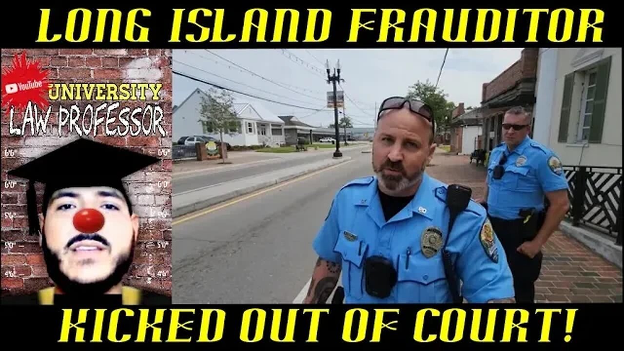 Long Island Frauditor Manhandled & Kicked Out of Court House In 1 Minute!