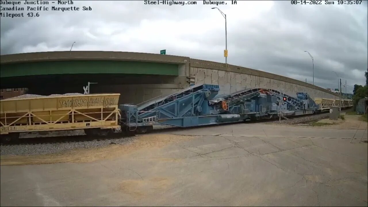 SB CP Ballast at Dubuque Junction, IA on August 14, 2022 #steelhighway